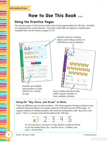 180 Days: Math for Prekindergarten: Practice, Assess, Diagnose (180 Days of Practice) - Darcy Mellinger [KSIĄŻKA]