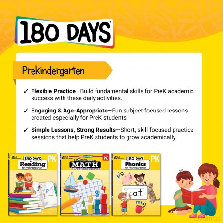 180 Days: Math for Prekindergarten: Practice, Assess, Diagnose (180 Days of Practice) - Darcy Mellinger [KSIĄŻKA]