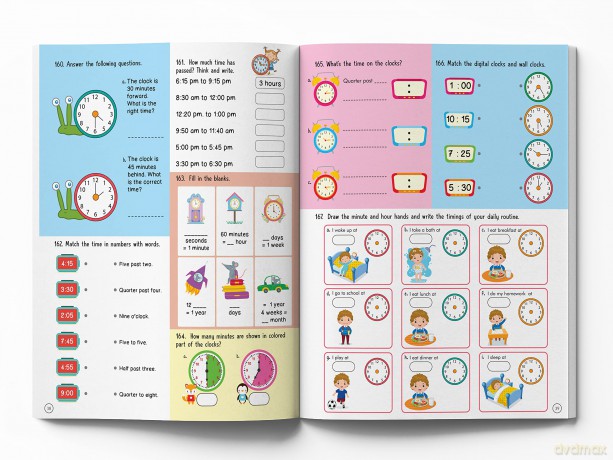 201 Maths Activity Book - Fun Activities and Math Exercises For Children: Knowing Numbers, Addition-Subtraction, Fractions, BODMAS [KSIĄŻKA]