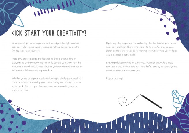 300 Things to Draw: Creative Prompts to Inspire Your Inner Artist - Editors of Chartwell Books [KSIĄŻKA]