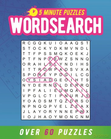 5 Minute Puzzles: Wordsearch: Over 60 Puzzles (Five-Minute Puzzles) - Eric Saunders [KSIĄŻKA]