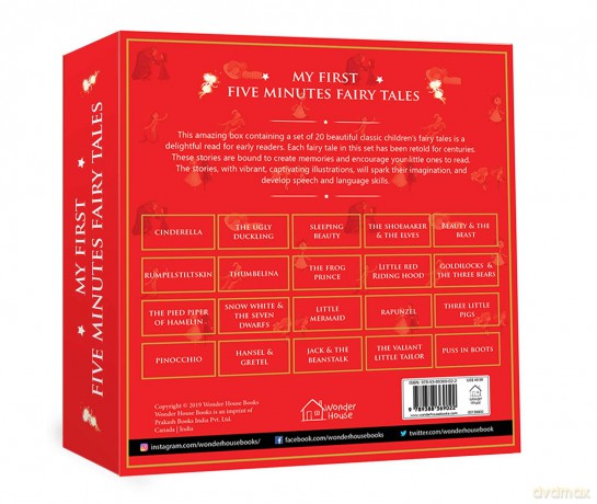 5 minutes fairytale box set: Giftset of Books for Kids Abridged and Retold [KSIĄŻKA]