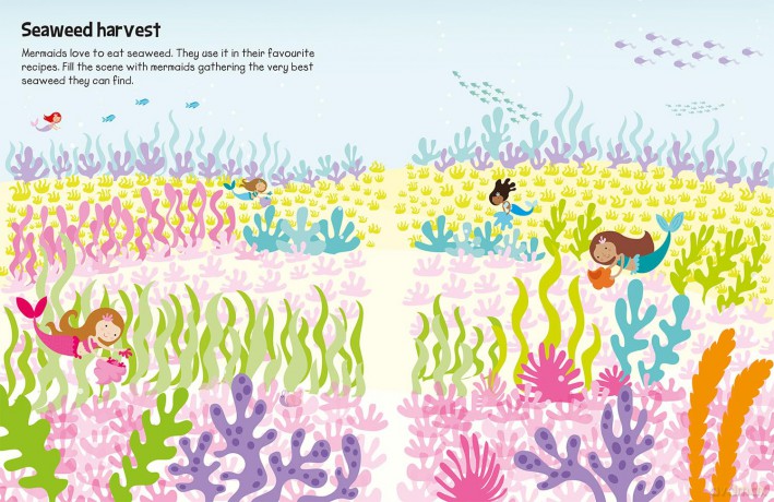 555 Sticker Fun - Mermaid World Activity Book - Susan Mayes [KSIĄŻKA]