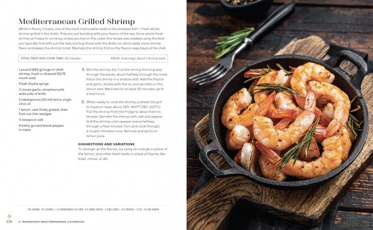 5-Ingredient Mediterranean Cookbook: Amazingly Healthy Quick-Fix Meals - Editors of the Harvard Common Press [KSIĄŻKA]