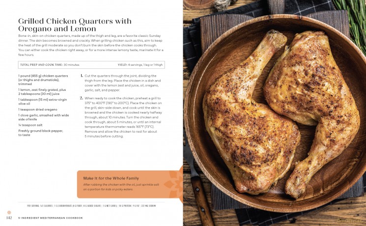 5-Ingredient Mediterranean Cookbook: Amazingly Healthy Quick-Fix Meals - Editors of the Harvard Common Press [KSIĄŻKA]