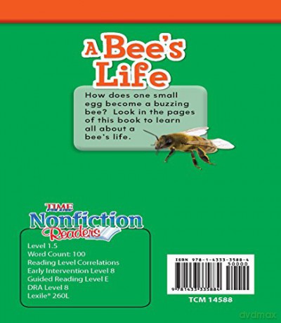 A Bee's Life (Time for Kids(r) Informational Text) - Dona Herweck Rice [KSIĄŻKA]
