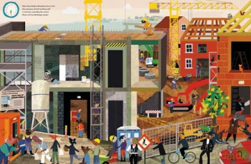A Day on Fluffyville Construction Site: A Look and Find Book - Britta Teckentrup [KSIĄŻKA]
