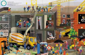 A Day on Fluffyville Construction Site: A Look and Find Book - Britta Teckentrup [KSIĄŻKA]