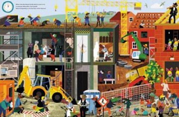 A Day on Fluffyville Construction Site: A Look and Find Book - Britta Teckentrup [KSIĄŻKA]
