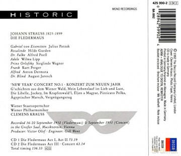 Wp/Clemens Krauss: Stra:Fledermaus [2CD]