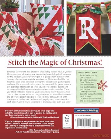 A Quilted Christmas: 16 Projects to Bring the Warmth of the Season Home - Deb Grogan [KSIĄŻKA]