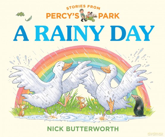 A RAINY DAY: A fun new illustrated board book for 2026- perfect for babies and toddlers! (Stories from Percy's Park) - Nick Butterworth [KSIĄŻKA]