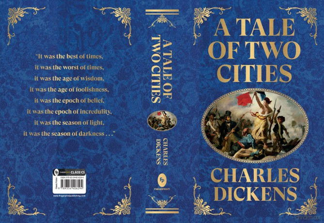 A Tale of Two Cities (Deluxe Hardbound Edition): With Guilted Edges, Has 1 Ribbon Marker (Fingerprint Classics) - Charles Dickens [KSIĄŻKA]