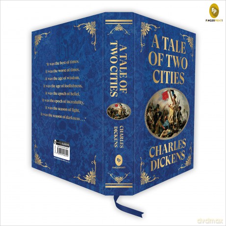 A Tale of Two Cities (Deluxe Hardbound Edition): With Guilted Edges, Has 1 Ribbon Marker (Fingerprint Classics) - Charles Dickens [KSIĄŻKA]