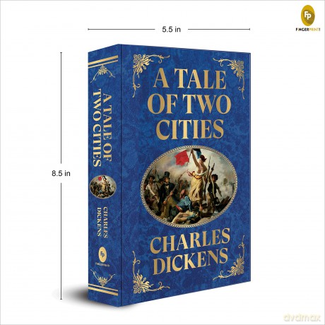 A Tale of Two Cities (Deluxe Hardbound Edition): With Guilted Edges, Has 1 Ribbon Marker (Fingerprint Classics) - Charles Dickens [KSIĄŻKA]