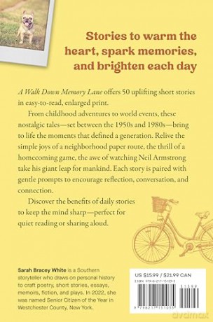 A Walk Down Memory Lane: Short Stories for Seniors to Spark Joy and Stay Sharp - Sarah Bracey White [KSIĄŻKA]