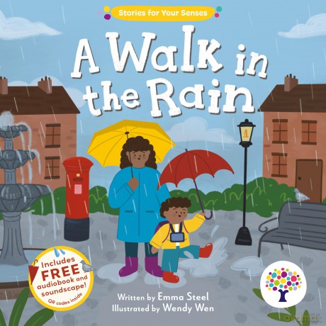 A Walk in the Rain (Stories for your Senses) - Seasonal Sensory Story with Soundscape and Audiobook Included - Emma Steel [KSIĄŻKA]