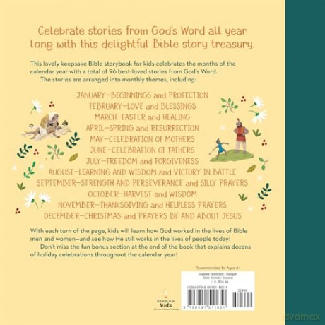 A Year of Bible Stories and Prayers: A Treasury of 96 Best-Loved Stories from God's Word - Joanne Simmons [KSIĄŻKA]