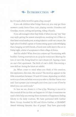 A Year of Joy: Reflect and Write with Songs and Scripture - Gaither Music Group [KSIĄŻKA]