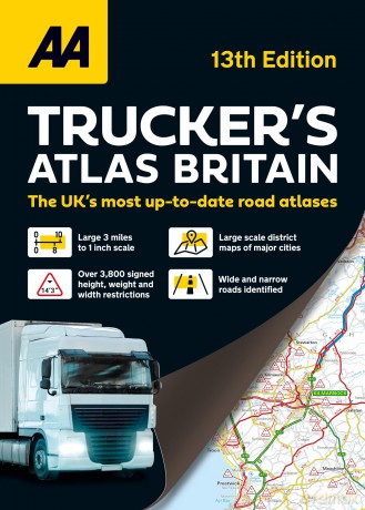 AA Trucker's Atlas Britain (AA Road Atlas Britain) A3 Spiral-bound [KSIĄŻKA]