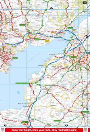 AA Trucker's Atlas Britain (AA Road Atlas Britain) A3 Spiral-bound [KSIĄŻKA]