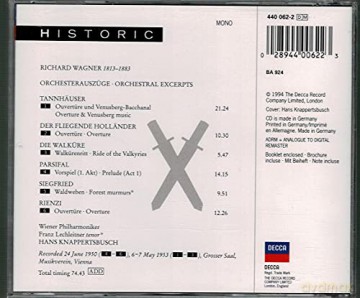 Wp/Knappertsbusch: Wagner Concert [CD]