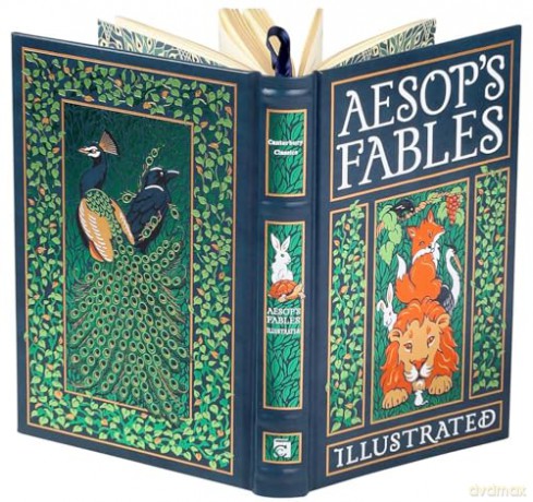 Aesop's Fables Illustrated (Leather-bound Classics) - Aesop [KSIĄŻKA]