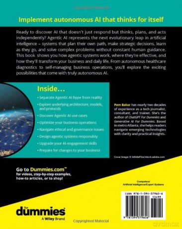 Agentic AI For Dummies - Pam Baker [KSIĄŻKA]