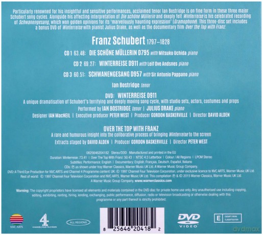 Bostridge/Andsnes/Pappano/Uchida: Schubert - Winterreise, Die Schone Mullerin, Schwanengesang [3CD]+[DVD]