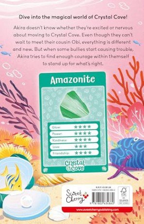 Akira and the Amazonite Adventure (Crystal Cove) - Magical mermaid fiction, perfect for crystal-lovers ages 7-9! - Red [KSIĄŻKA]