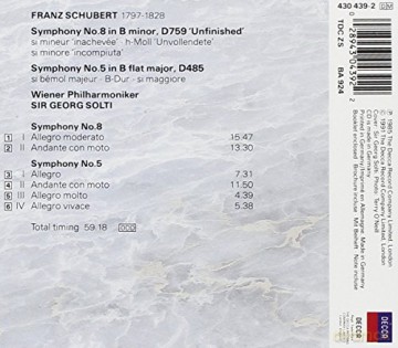 Wp/Solti: Schu:Symphonies 5&8 [CD]