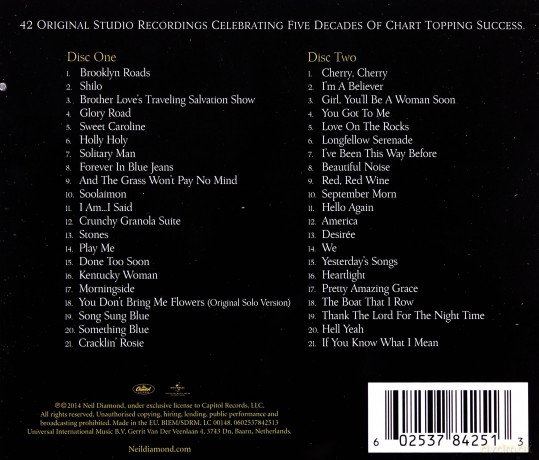 Neil Diamond: All-Time Greatest Hits [2CD]