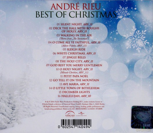 Andre Rieu: Best Of Christmas (Johann Strauss Orchestra) [CD]