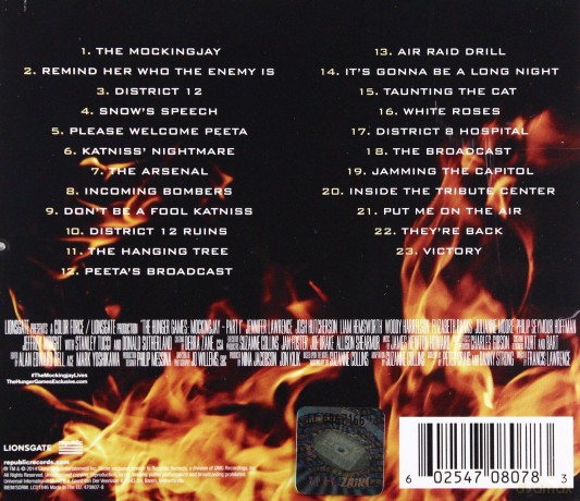 The Hunger Games: Mockingjay Part 1 (Igrzyska Śmierci: Kosogłos Część 1) Soundtrack (James Newton Howard) [CD]