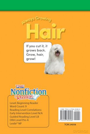 Always Growing: Hair (Time for Kids(r) Informational Text) - Dona Herweck Rice [KSIĄŻKA]