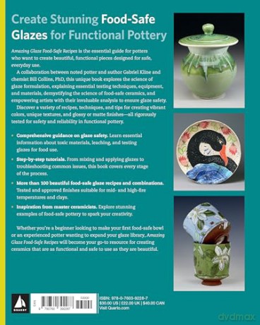 Amazing Glaze Food-Safe Recipes: Innovative, Lab-Tested Techniques and Recipes (Mastering Ceramics) - Gabriel Kline [KSIĄŻKA]