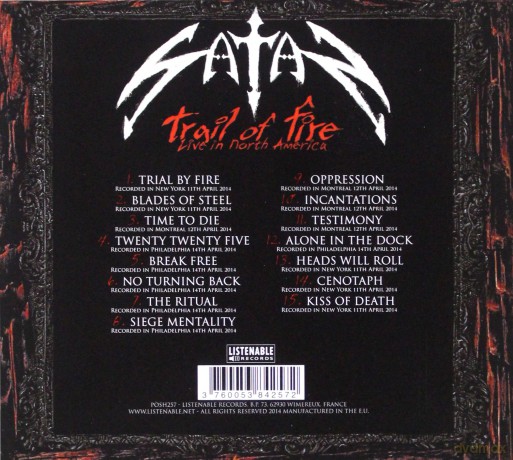 Satan: Trail Of Fire [CD]