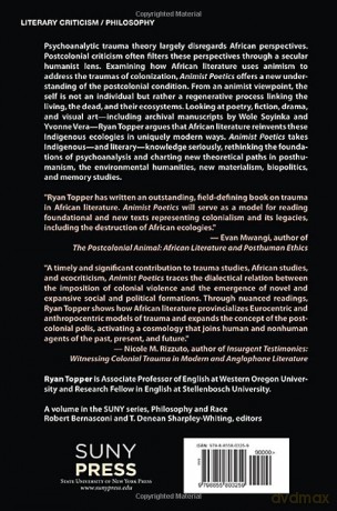 Animist Poetics: Ancestral Trauma and Regeneration in African Literature (SUNY series, Philosophy and Race) - Ryan Topper [KSIĄŻKA]