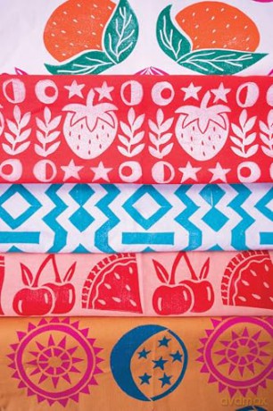 Art of Fabric Block Printing: An Illustrated Guide with 12 Playfully Modern Projects - Andria Green [KSIĄŻKA]