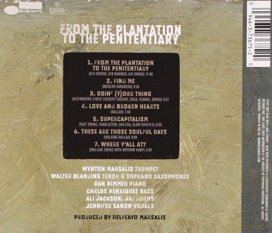 Wynton Marsalis: From The Plantation To The Penitentiary [CD]