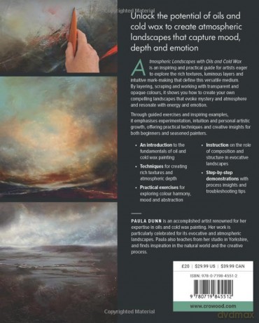 Atmospheric Landscapes Using Oils and Cold Wax - Paula Dunn [KSIĄŻKA]