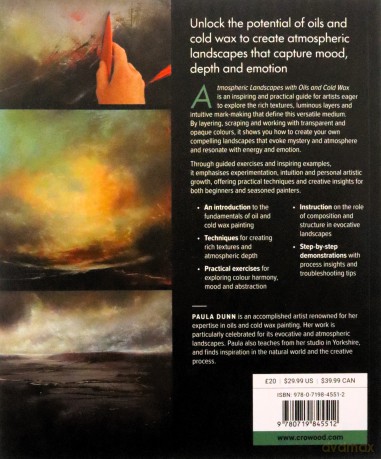 Atmospheric Landscapes Using Oils and Cold Wax - Paula Dunn [KSIĄŻKA]