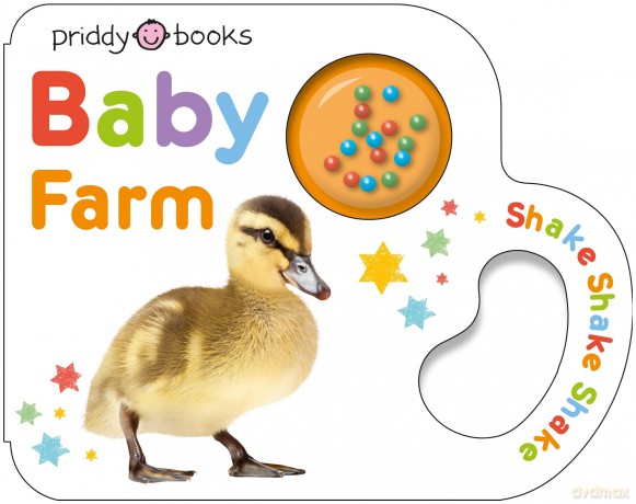 Baby Farm: A fun shaped book that babies can shake and rattle! (Little Shaker, 2) - Priddy Books [KSIĄŻKA]