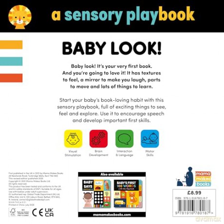 Baby Look!: A sensory playbook (Baby Sensory): 1 - Mama Makes Books [KSIĄŻKA]