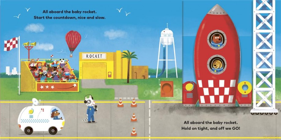 Baby on Board: Rocket: A Push, Pull, Slide Tab Book - Ruth Symons [KSIĄŻKA]