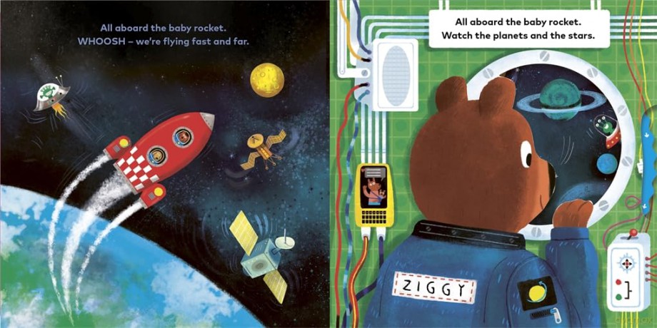 Baby on Board: Rocket: A Push, Pull, Slide Tab Book - Ruth Symons [KSIĄŻKA]