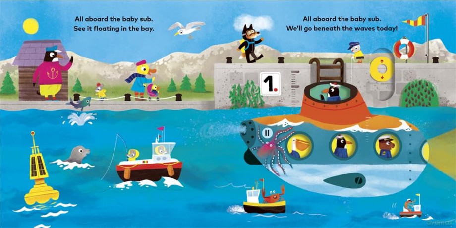 Baby on Board: Submarine: A Push, Pull, Slide Tab Book - Ruth Symons [KSIĄŻKA]