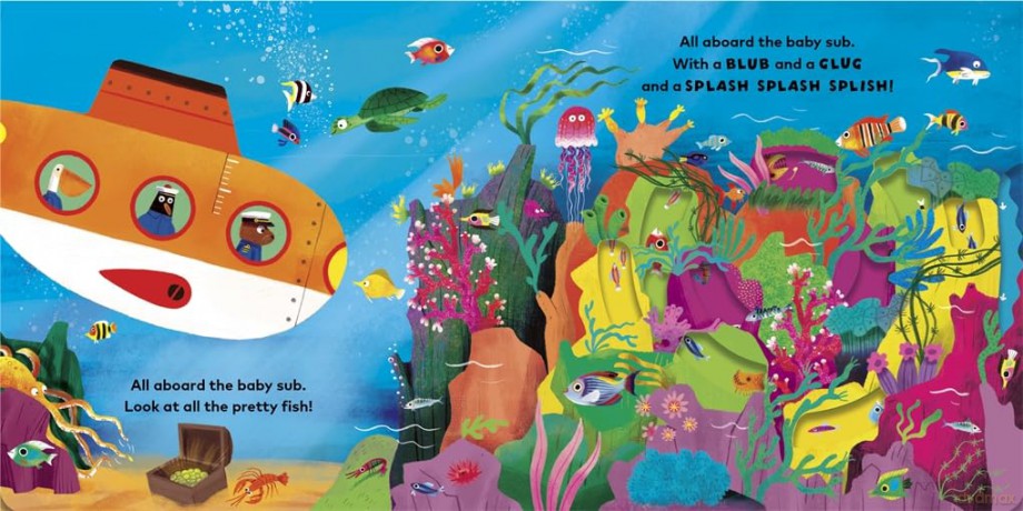Baby on Board: Submarine: A Push, Pull, Slide Tab Book - Ruth Symons [KSIĄŻKA]