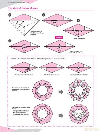 Beautiful Origami Paper Wreaths: Handmade Japanese Decorations for Every Occasion (Tuttle Specials) - Noriko Nagata [KSIĄŻKA]