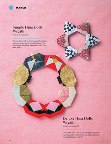 Beautiful Origami Paper Wreaths: Handmade Japanese Decorations for Every Occasion (Tuttle Specials) - Noriko Nagata [KSIĄŻKA]